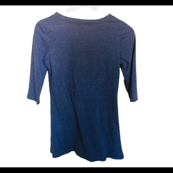 CATWORLD Button Front Cardigan With Pockets & Crop Sleeve Length Denim Blue XS - Picture 7 of 10